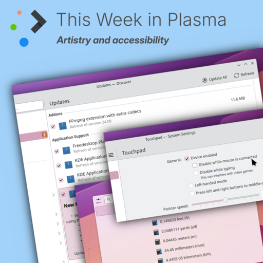 Screenshots of some of Plasma's utilities: Discover, KRunner and system settings